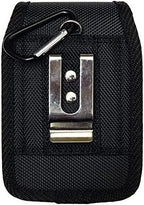 New Large Size Nylon Pouch (Belt Clip) for Freestyle Libre 3 & Freestyle Libre 2 with Cover (Case) On (V2L-Black)