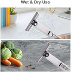 1 Pack Portable Mini Mop, Wet & Dry Use Cleaning Mode, Self Squeezing Mini Sponge Mop, for Desktop, Glass, Bathroom, Kitchen, Car