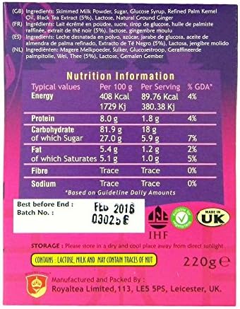 Royal Chai - Premium Instant Tea - Ginger (sweetened) 220g x 2