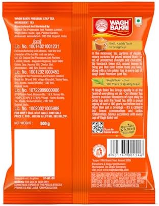 Wagh Bakri Leaf Tea Poly Pack 500G