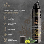 Olive Oil Spray by Atlas, Dual Function Olive Oil Cooking Spray and Stream, 5.4 fl oz, 6 Pack, Extra Virgin, Non Stick, Cold Pressed, Polyphenol Rich, Organic Moroccan EVOO, Hydroxytyrosol, Keto