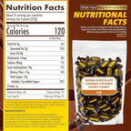 Riesen Dark Chocolate Covered Chewy Caramel Candy - 1 lb Bulk Bag, Individually Wrapped Rich Dark Chocolate Pieces