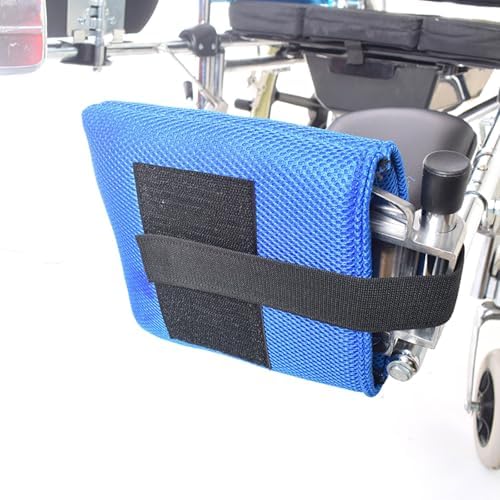 1 Pair Elderly Wheelchair Footrest Cover, Non-Slip Footplate Protector Pad, Soft Leg Rest Cushion, Wheelchair Foot Rest Cover for Prevent Foot and Pedal Being Scratched