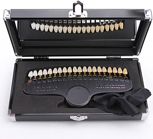 Pwhite Professional 3D R-20 Dental Tooth Teeth Whitening Shade Guide for Dentist Tracking Teeth Whitening Course, Tooth Shade Guide with 20 Colors