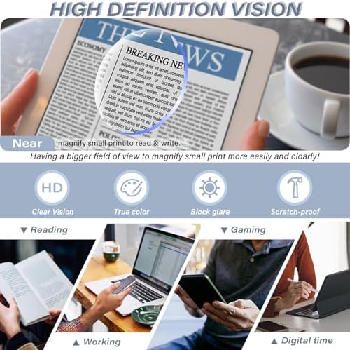 Oversized Reading Glasses for Women Men Large Square Frame Readers Trendy Eyeglasses with Spring Hinges