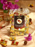 Yogic Mantra Pasupu Kumkuma Return Gift Packets | Set of 25 Haldi Kumkum Mini Packs | Premium Kumkum and Turmeric Powder Combo | Indian Thamboolam Set for Durga Puja | Thambulam Give Away Pooja Gifts