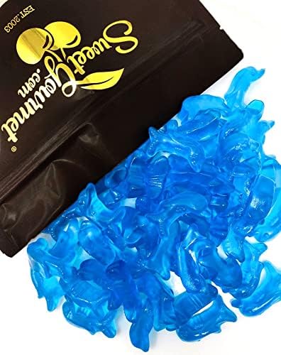 SweetGourmet Blue Raspberry Dolphins Gummy Candy | 1 Pound