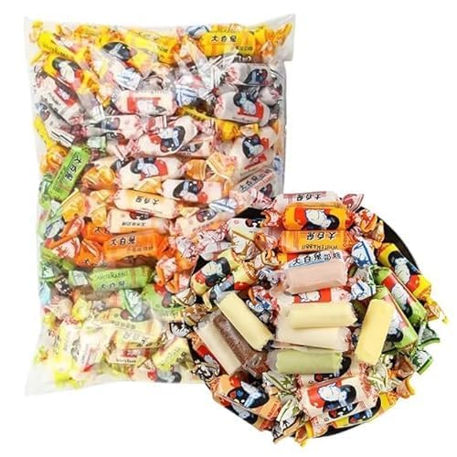 【12 Flavors White Rabbit Toffee】Chinese Specialty Gummy Candy,Milk Sugar,Mango Chocolate Flavor,New Year Goods,Childhood Snacks Food,Sweet Gifts,Leisure Food,Delicious Snack Gift (12 flavors,12 pcs)