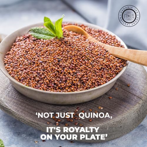 Pride Of India - Natural Royal Red Bolivian Quinoa - Protein Rich Whole Grain Jar, 3 lbs Jar