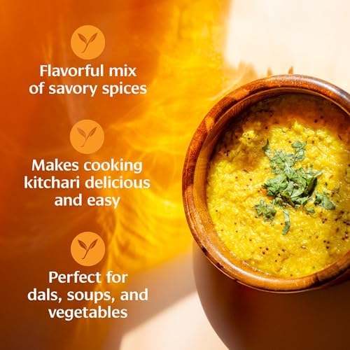 Banyan Botanicals Organic Kitchari Spice Mix – Savory Ayurvedic Seasoning for Detox, Cleansing & Gut Health – Digestive Support Blend with Turmeric, Cumin & Ginger – 10.5 oz – USDA Organic