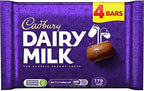 Cadbury Dairy Milk Chocolate 4pk Bar from the UK (Single Pack) 108.8g