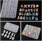 3 Pack Mini Letter Alphabet Resin Casting Soap Making Silicone Mold for Candle Home Decor 3D Animal Mold