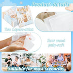 Baby Shower Paper Napkins 50Pcs Double-Printed Bear Disposable Luncheon Napkins Cute Decorative Dinner Napkin for Home Party Table Decor