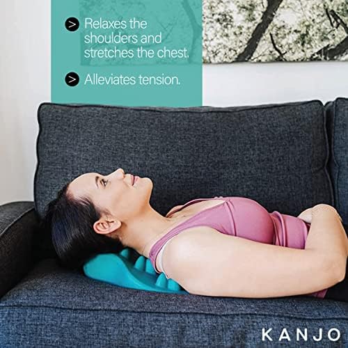Kanjo Acupressure Upper Back Pain Relief Cushion for Back Support, Cervical Traction, and Neck Pain Relief