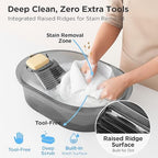 Premium Plastic Hand Wash Basin with Washboard for Delicates, Lingerie & Fine Garments | Portable Laundry Tub for Gentle Hand Washing | Lavadero Para Lavar Ropa a Mano