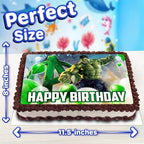 8.3 x 11.7 Inch Edible Square Cake Toppers – Hero hul Themed Birthday Party Collection of Edible Cake Decorations