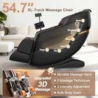 FURNIMAT 2026 Massage Chair Full Body, 3D SL-Track Zero Gravity Shiatsu Massage Chair Recliner with AI Control, Body Scan, Airbags, Heating, Foot Roller, Auto Modes, Bluetooth Speaker