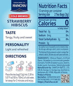Damtuh Strawberry Hibiscus Cold Brew Tea Bags – Refreshing Fruit Herbal Tea with Real Hibiscus Flowers & Strawberry Flavor – Caffeine-Free Iced Tea for Summer Hydration (1.5g x 20 Count)