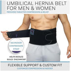 Abdomencare Umbilical Hernia Belt PRO for Men & Women – Adjustable Abdominal Hernia Support Binder w/ 2 Compression Pads & Extra Compression Strap - Umbilical, Abdominal, Post Surgery Hernias - L/XL
