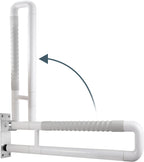 WochiTV Flip up Grab Bar 30.1 Inch Handicap Grab Bars Wall Mounted Toilet Handrail Anti Slip Bathroom Safety Bar for Senior Elderly Pregnant Aid