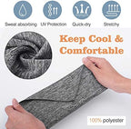 MoKo Scarf Mask Bandana with Ear Loops 3 Pack, Neck Gaiter Balaclava with Filter Pocket UV Protection Mask