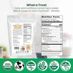 Z Natural Foods Organic Crispy Puffed Quinoa - Real Crisped Quinoa Vegan Superfood - Healthy Quinoa Crisps Snacks for Adults & Kids - Crispy Quinoa Puffs for Baking, Snacks, Yogurts, Gluten-Free, 1 lb