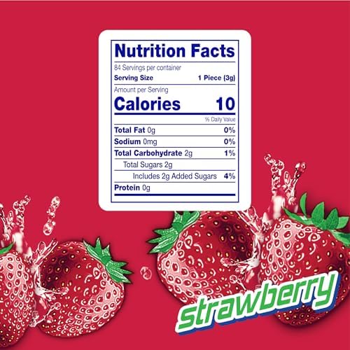 Mentos Strawberry Chewy Mint Candy Roll, 14 Pieces Per Roll, 6 Count Party Pack