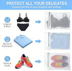 3Pcs Laundry Bags Mesh Wash Bags, With Strong Zipper, Durable Washing Machine Bags for Lingerie, Bras, Socks, Clothes & Travel Organization, 12 x 16 inches