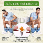 Anal Fissure Suppository | Expert Formulation for Rectal Bleeding Due to Anus Fissure, Hemorrhoids, Diarrhea, & Constipation | Made with Natural Curcumin & Turmeric Extract | 16ct