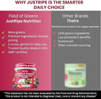 Field of Greens - Greens Powder Organic Daily Super Greens Powder Drink with Moringa Spirulina Wheat Grass Barley Grass Lemon Beet Root for Daily Nutrition - 28 Scoops (Mixed Berry Flavor)