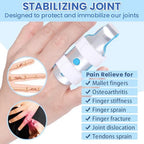 Finger Splint, 3pcs Finger Brace Joint Stabilizer Knuckle Immobilization with Soft Foam Interior, Broken Finger Splints Fit for Thumb/Middle/Ring/Index/Pinky Finger (3, L)