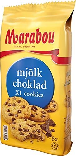 Marabou Mjolkchoklad - Original - Swedish - Milk Chocolate - Biscuits - Cookies - Bag 184g
