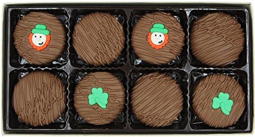 Philadelphia Candies Milk Chocolate Covered Sandwich Cookies, St. Patrick's Day Gift Net Wt 8 oz