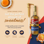 Torani Coffee Syrup, Crème Caramel Flavoring for Drinks, Glass Bottle with Pump Included, 25.4 Oz