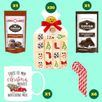 Marshmallow Gift Pack with Hot Cocoa, Candy Canes & 15oz Mug | 30 Count Holiday Gift Box with Soft Vanilla Marshmallows, 2 Cocoa Mixes & 4 Peppermint Candy Canes | Festive Gift Set for Family & Friends