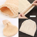 2 Pcs Exfoliating Gloves, Bath Shower Gloves Mitts Bamboo Fiber Bath Body Cleaning Cloth Sponges for Exfoliating and Body Scrubber