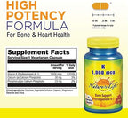 Nature's Life Vitamin K 1000mcg | Phylloquinone K-1 Supplement, Healthy Bones & Cardiovascular Support | 50CT