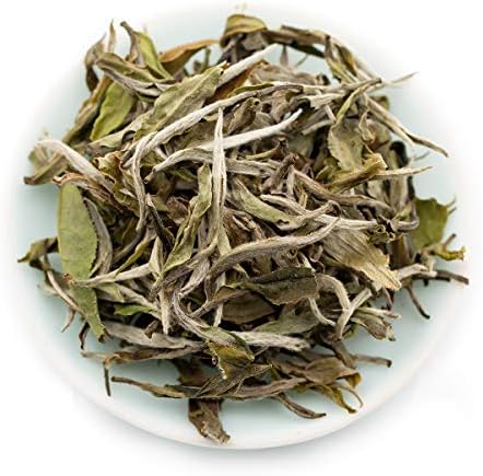 oriarmcha 125g / 4.4oz Chinese White Peony Tea Loose Leaf King Grade - Bai Mu Dan Wang Fuding White Tea Leaves - Mingqian Pai Mu Tan - Brew Hot or Iced Tea