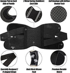 Knee Brace for Knee Pain, Compression Knee Support with Side Stabilizers for Women and Men, Knee Pad for Meniscus Tear Relief,Running, Workout (Black，L)