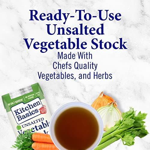 Kitchen Basics Unsalted Vegetable Stock, 32 fl oz