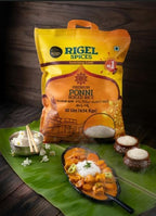 Rigel Spices Premium Ponni Boiled Rice - Aged | Authentic South Indian Parboiled Rice for Fluffy & Nutritious Meals | Ideal for Daily Cooking and Special Recipes (4 Lbs)