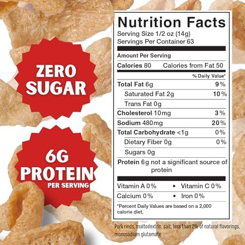 Lowrey's Bacon Curls Microwave Pork Rinds (Chicharrones), Original, 1.75 Ounce (Pack of 18)