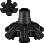 Cane Tips 3/4 Inch Heavy Duty, Self Standing Rubber Walking Cane Tip Cane Stand, 6 Support Rubber Foot for Walking Canes, Walking Sticks, Folding Canes