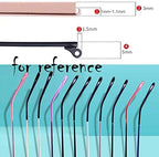 GERRIT glasses arms, Eyewear Leg,Glasses Temple,1 Pair Vintage Glasses Replacement Temple Eyewear Metal Frame Temple, Blue