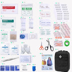 Carlebben EMT Pouch MOLLE Ifak Pouch Tactical MOLLE Medical First Aid Kit Utility Pouch (With Medical Supplies)