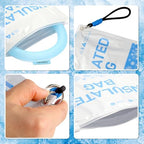 Neck Cooling Tube with Cold Insulated Bag,Reusable 18℃/64℉ Ice Neck Ring Wearable Body Cooler Products for Summer (Blue)