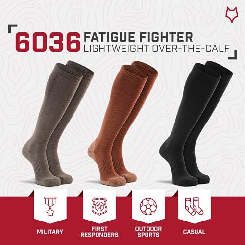 Fox River Tactical Boot Socks, Mid-Calf, Wick Dry, Quick Dry Fibers, Memory-Knit Construction, Shock Absorbing, Army Colors