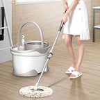 360 Rotating Head Microfiber Spinning Floor Mop Head for Housekeeper Home Floor Cleaning Mop (B) Decoration to Pursue Happiness