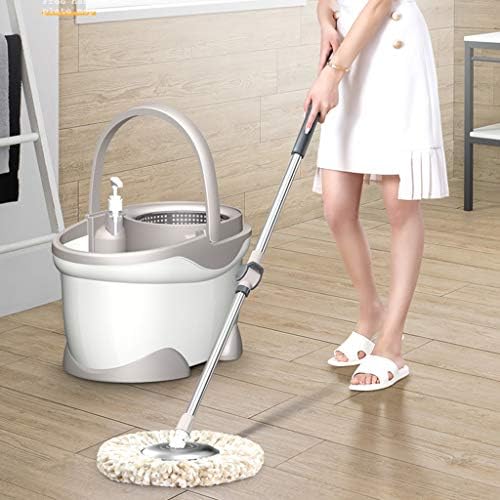 360 Rotating Head Microfiber Spinning Floor Mop Head for Housekeeper Home Floor Cleaning Mop (B) Decoration to Pursue Happiness
