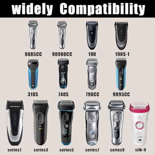 12V Charging Cord Replacement for Braun Shaver S3 S6 S7 S8 S5 S9 S1, Cable Replacement for Braun Electric Razor Trimmer Series 1 3 5 6 7 8 9 340 3040s 390cc 720 790cc Models